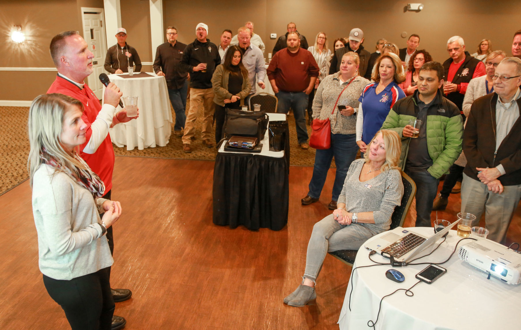 Election night with Crown Point Mayor David Uran